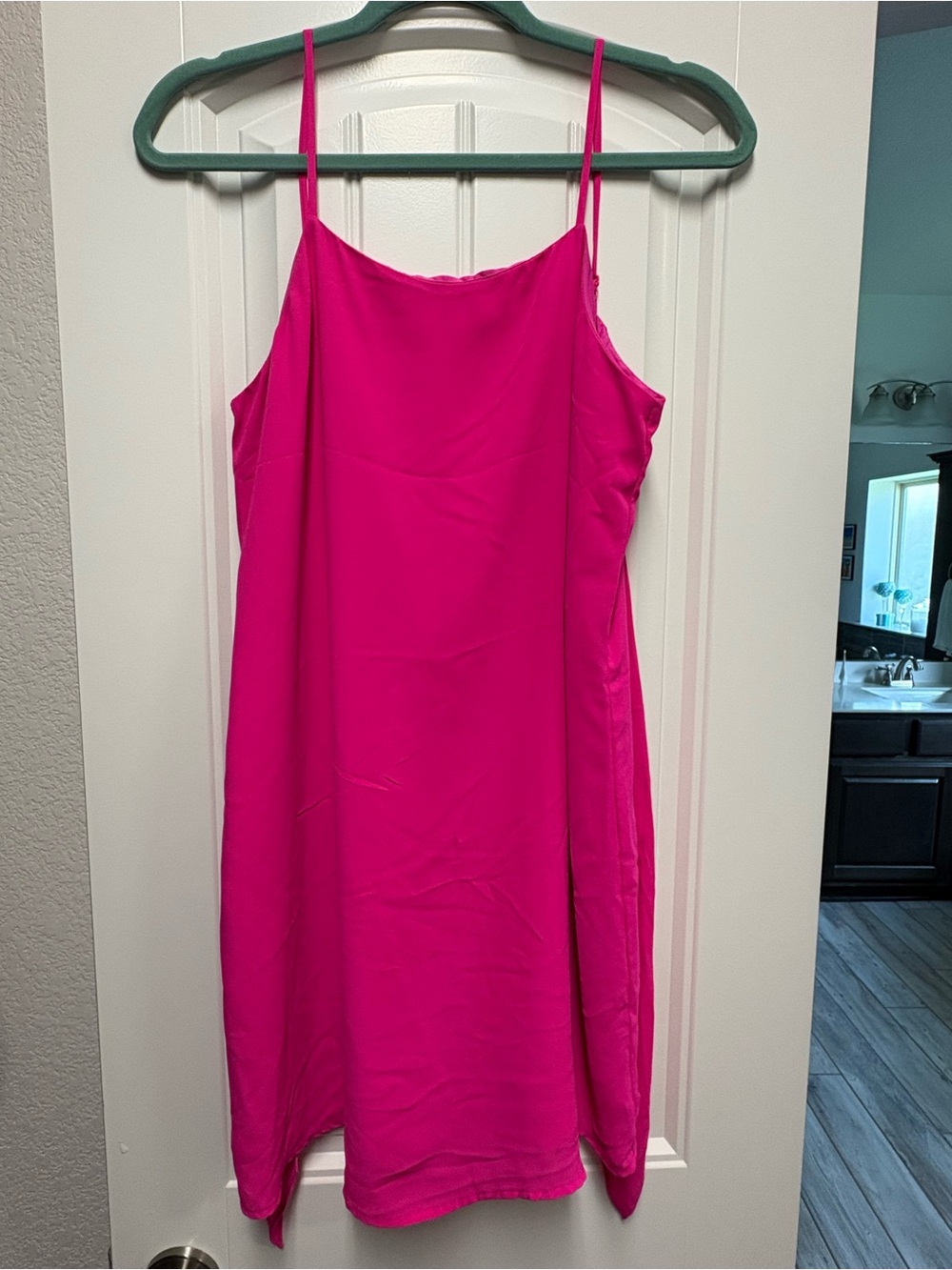 Dainty Hooligan Fuchsia Spaghetti Strap Mini Dress